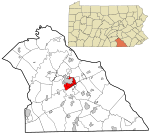 York County Pennsylvania incorporated and unincorporated areas Spring Garden township highlighted